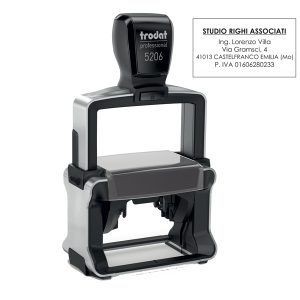 Timbro Professional 5206 - autoinchiostrante - personalizzabile - 56x33 mm - 8 righe - Trodat - immagine 1