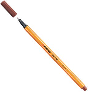 Fineliner Point 88 - tratto 0,4 mm - terra di siena bruciata 75 - Stabilo - immagine 1