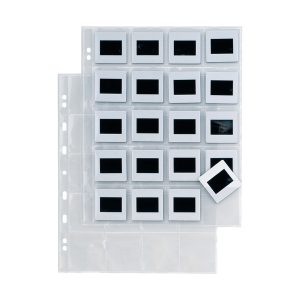 Buste forate porta diapositive Atla F Dia 20 - 20 spazi 5,5x5,5 cm - trasparente - Sei Rota - conf. 10 pezzi - immagine 1