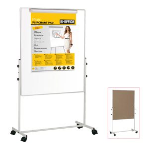 Lavagna Duo a doppia superficie (bianca/sughero) - 150 x 120 cm - Bi-Office - immagine 1