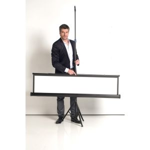 Schermo di proiezione su treppiede - 150 x 150 cm - bianco - Bi-Office - immagine 2