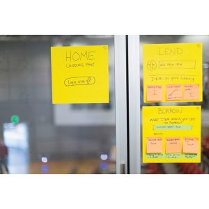 Blocco di fogli Super Sticky Big Notes - BN11-EU - 279 x 279 mm - giallo neon - 30 fogli - Post-it® - immagine 2