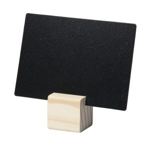 Supporti wood per targhette - 6 targhette incluse - Securit - set 12 pezzi - immagine 1