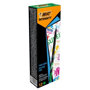 Fineliner Intensity - punta 0,8mm - verde - Bic - conf. 12 pezzi - immagine 1