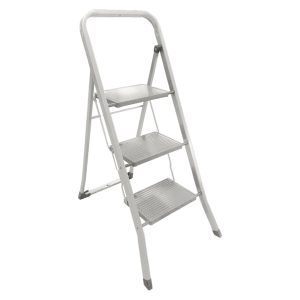 Scaletta Dalì - 3 gradini - acciaio verniciato - grigio - Marchetti - immagine 1
