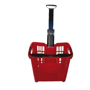 Cesto trolley - antiurto - 49,5 x 36,5 x 46 cm - 30 L - rosso - Printex - immagine 1