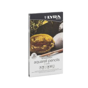 Pastelli Aquarell Rembrandt - 3,7 mm - colori assortiti - Lyra - astuccio metallo 12 pezzi - immagine 2