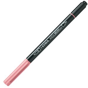Pennarello Aqua Brush Duo - punte 2/4 mm - carminio rosa - Lyra - immagine 1
