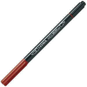 Pennarello Aqua Brush Duo - punte 2/4 mm - rosso Venezia - Lyra - immagine 1