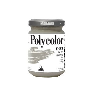 Colore vinilico Polycolor - 140 ml - argento - Maimeri - immagine 1