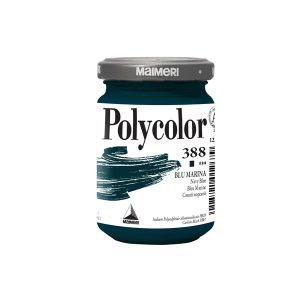 Colore vinilico Polycolor - 140 ml - blu marino - Maimeri - immagine 1