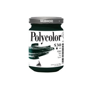 Colore vinilico Polycolor - 140 ml - nero - Maimeri - immagine 1