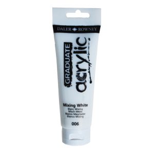Colore acrilico fine Graduate - 120 ml - bianco miscela - Daler Rowney - immagine 1