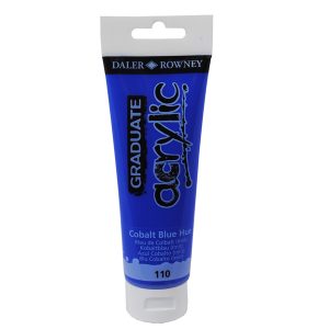 Colore acrilico fine Graduate - 120 ml - blu cobalto imitazione - Daler Rowney - immagine 1