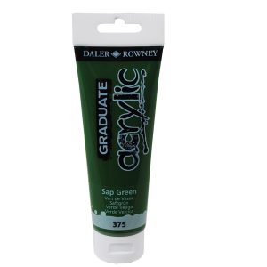 Colore acrilico fine Graduate - 120 ml - verde vescica - Daler Rowney - immagine 1