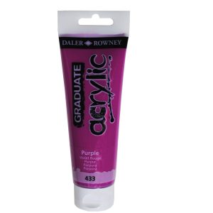 Colore acrilico fine Graduate - 120 ml - porpora - Daler Rowney - immagine 1