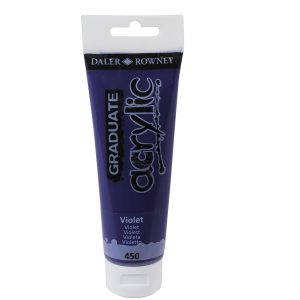 Colore acrilico fine Graduate - 120 ml - violetto - Daler Rowney - immagine 1
