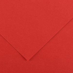 Foglio Colorline - 70x100 cm - 220 gr - rosso - Canson - immagine 1