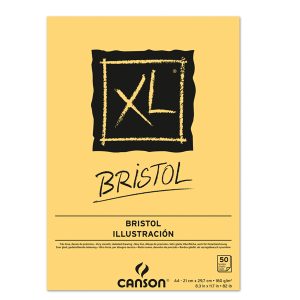 Blocco spiralato lato corto XL Bristol - A4 - 180 gr - 50 fogli - Canson - immagine 1