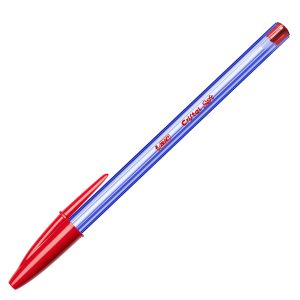 Penna a sfera con cappuccio Cristal Soft  - punta 1,2mm - rosso - Bic - conf. 50 pezzi - immagine 1
