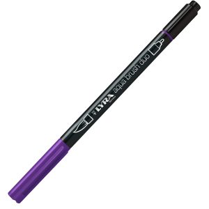 Pennarello Aqua Brush Duo - punte 2/4 mm - violetto bluastro - Lyra - immagine 1