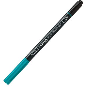 Pennarello Aqua Brush Duo - punte 2/4 mm - verde Paolo Veronese - Lyra - immagine 1