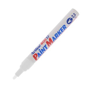 Marcatore perrmanente A 400 - a vernice - punta tonda - 2,3 mm - bianco - Artline - immagine 1