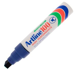 Marcatore permanente A 100 - punta scalpello jumbo - 7,50 - 12,00 mm - blu - Artline - immagine 1
