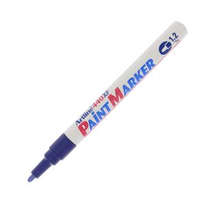 Marcatore permanente A 440 - a vernice - punta tonda fine - 1,2 mm - blu - Artline - immagine 1