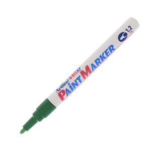 Marcatore permanente A 440 - a vernice - punta tonda fine - 1,2 mm - verde - Artline - immagine 1