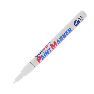 Marcatore permanente A 440 - a vernice - punta tonda fine - 1,2 mm - bianco - Artline - immagine 1