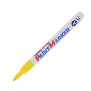 Marcatore permanente A 440 - a vernice - punta tonda fine - 1,2 mm - giallo - Artline - immagine 1