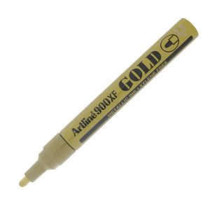 Marcatore permanente A 900 - a vernice - punta tonda - 2,3 mm - oro - Artline - immagine 1