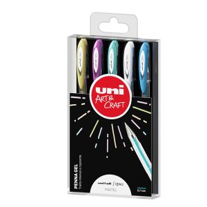 Astuccio penna sfera gel gel UNI-BALL SIGNO - punta 0,7 mm - blu - Uni Mitsubishi - astuccio 5 pezzi - immagine 1