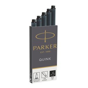 Cartucce quink permanente - nero - Parker - scatola 5 pezzi - immagine 1