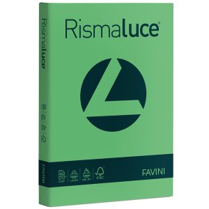 Carta Rismaluce - A4 - 90 gr - verde 60 - Favini - conf. 300 fogli - immagine 1