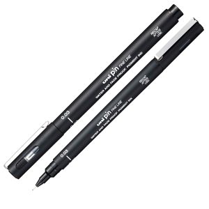 Pin fineliner  - punta 0,03mm - nero - Uni Mitsubishi - immagine 1