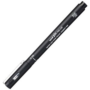 Pin fineliner  - punta 0,03mm - nero - Uni Mitsubishi - immagine 2