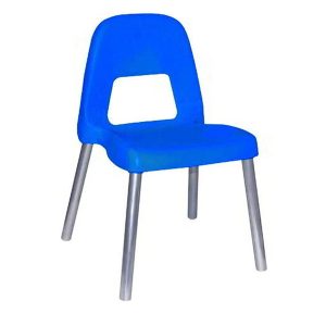 Sedia per bambini Piuma - H 35 cm - blu - CWR - immagine 1