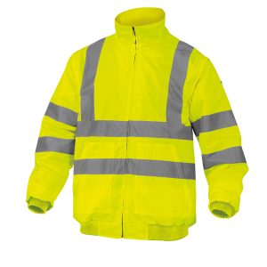 Giubbotto alta visibilità Reno HV - poliestere/poliuretano - taglia XXL - giallo fluo - Deltaplus - immagine 1