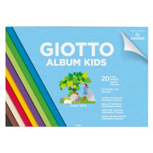 Album Kids Carta colorata 2+ - A4 - 120gr - 20 fogli - Giotto - immagine 1