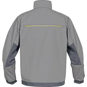 Giaccca da lavoro Mach 2 - tela/poliestere/cotone - taglia M - grigio chiaro/grigio scuro - Deltaplus - immagine 2