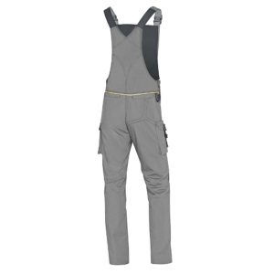 Salopette da lavoro Mach 2 - tela/poliestere/cotone - taglia XXL - grigio chiaro/grigio scuro - Deltaplus - immagine 2