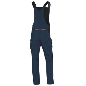 Salopette da lavoro Mach 2 - tela/poliestere/cotone - taglia M - blu/nero - Deltaplus - immagine 2
