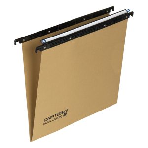 Cartella sospesa Cartesio Eco-logica - cassetto - 33 cm - fondo V - 31,3 x 25 cm - avana - Bertesi - immagine 1