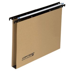 Cartella sospesa Cartesio Eco-logica - cassetto - 33 cm - fondo U - 31,3 x 25 cm - avana - Bertesi - immagine 1