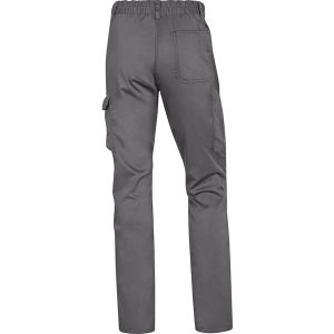 Pantalone da lavoro Panostrpa - sargia/poliestere/cotone/elastan - taglia M - grigio/nero - Delta Plus - immagine 2