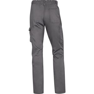 Pantalone da lavoro Panostrpa - sargia/poliestere/cotone/elastan - taglia XL - grigio/nero - Deltaplus - immagine 2