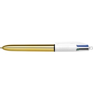 Penna sfera scatto multifunzione 4 Colours Shine - punta 1,0 mm - fusto colori assortiti - Bic - scatola 12 pezzi - immagine 5