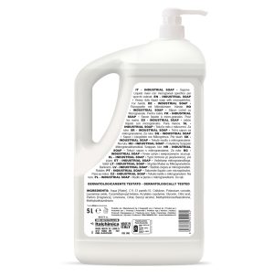 Sapone liquido Industrial Soap - con microgranuli scrub - dispenser 5 L - limone - Sanitec - immagine 2